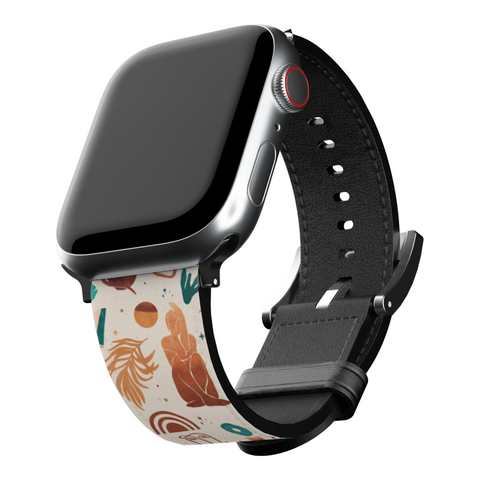 Modern Boho Mid Century Apple Watch Band for Apple Watch - The Urban Flair (Feat)