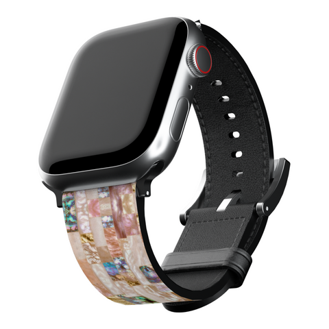 Rose Gold Abalone Shell Print Apple Watch Band for Apple Watch - The Urban Flair (Feat)