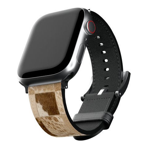 Y2K Blonde Cow Print Apple Watch Band for Apple Watch - The Urban Flair (Feat)