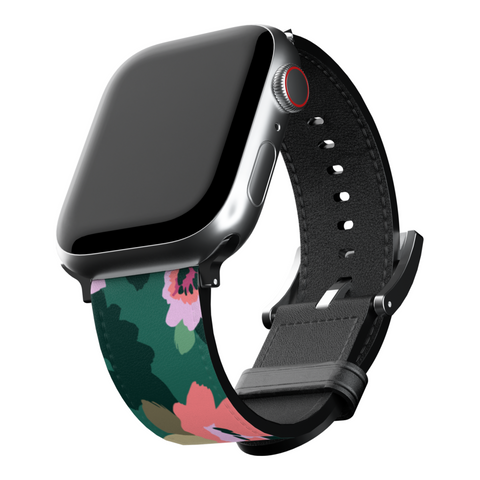 Emerald Floral Apple Watch Band for Apple Watch - The Urban Flair (Feat)