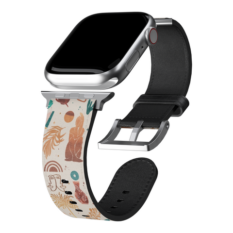 Modern Boho Mid Century Apple Watch Band for Apple Watch - The Urban Flair (Feat)