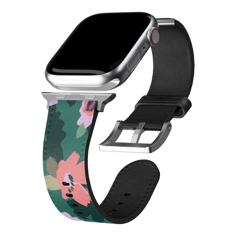 Emerald Floral Apple Watch Band for Apple Watch - The Urban Flair (Feat)
