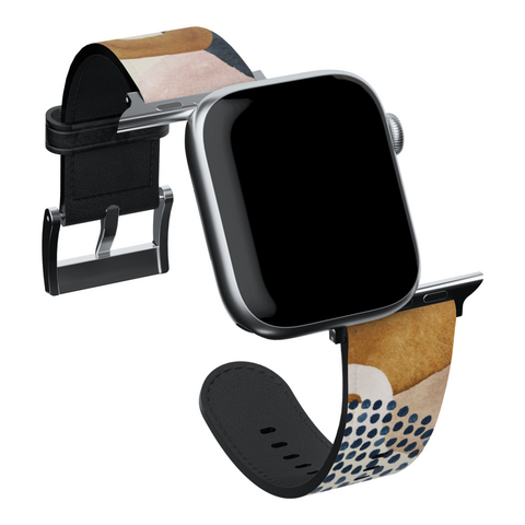 Mid-Century Organic Abstract Shapes Apple Watch Band for Apple Watch - The Urban Flair (Feat)