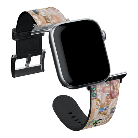 Rose Gold Abalone Shell Print Apple Watch Band for Apple Watch - The Urban Flair (Feat)