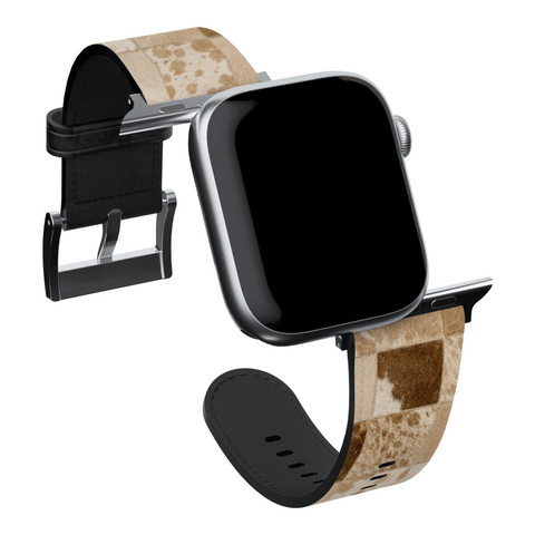 Y2K Blonde Cow Print Apple Watch Band for Apple Watch - The Urban Flair (Feat)