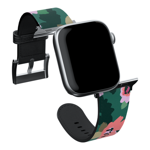 Emerald Floral Apple Watch Band for Apple Watch - The Urban Flair (Feat)