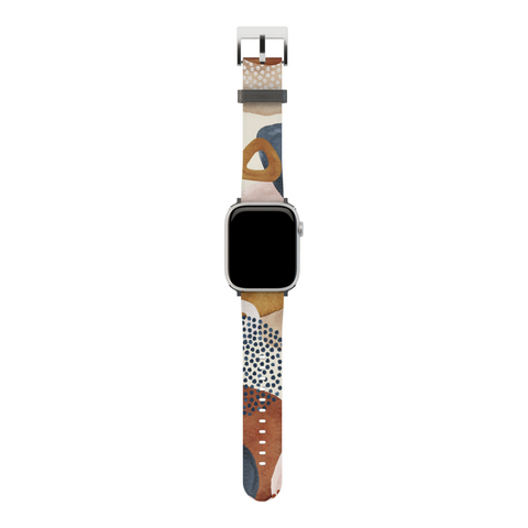 Mid-Century Organic Abstract Shapes Apple Watch Band for Apple Watch - The Urban Flair (Feat)