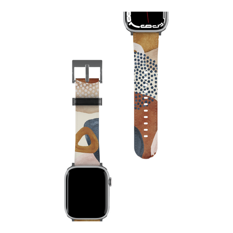 Mid-Century Organic Abstract Shapes Apple Watch Band for Apple Watch - The Urban Flair (Feat)