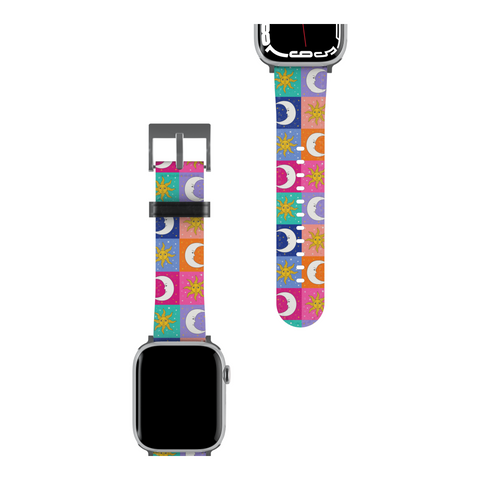 Eclectic Sun and Moon Apple Watch Band for Apple Watch - The Urban Flair (Feat)