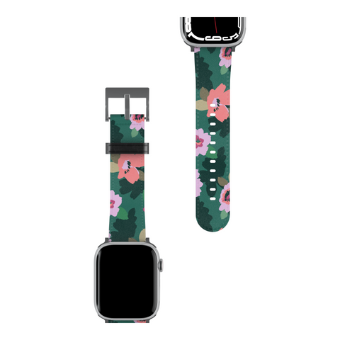 Emerald Floral Apple Watch Band for Apple Watch - The Urban Flair (Feat)