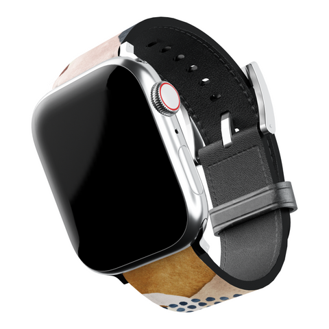 Mid-Century Organic Abstract Shapes Apple Watch Band for Apple Watch - The Urban Flair (Feat)