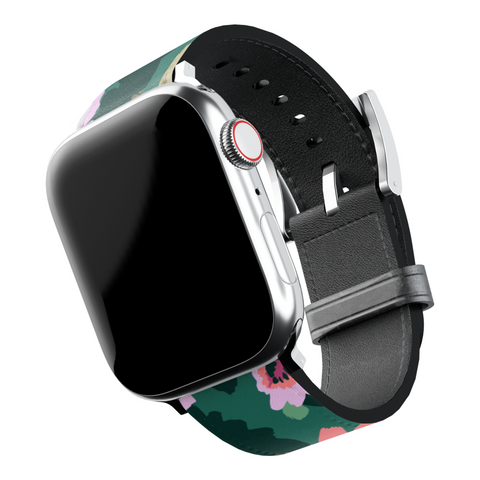 Emerald Floral Apple Watch Band for Apple Watch - The Urban Flair (Feat)