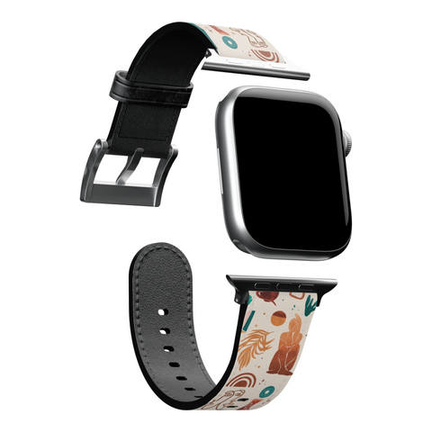 Modern Boho Mid Century Apple Watch Band for Apple Watch - The Urban Flair (Feat)