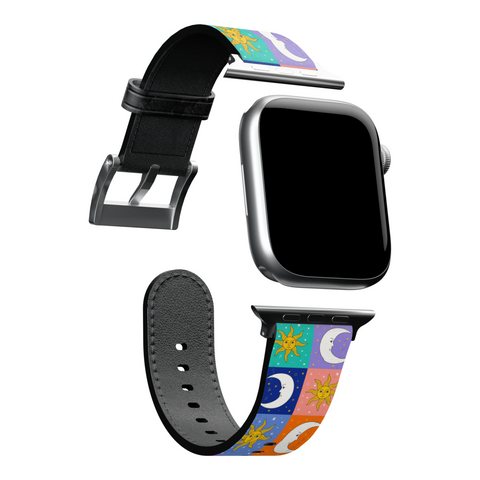 Eclectic Sun and Moon Apple Watch Band for Apple Watch - The Urban Flair (Feat)