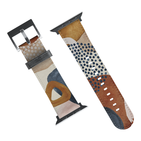 Mid-Century Organic Abstract Shapes Apple Watch Band for Apple Watch - The Urban Flair (Feat)