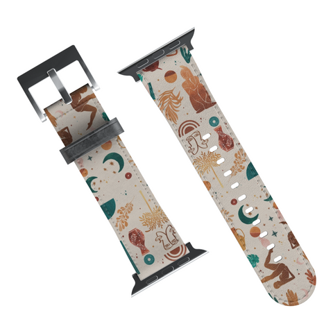 Modern Boho Mid Century Apple Watch Band for Apple Watch - The Urban Flair (Feat)