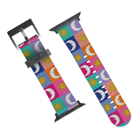 Eclectic Sun and Moon Apple Watch Band for Apple Watch - The Urban Flair (Feat)