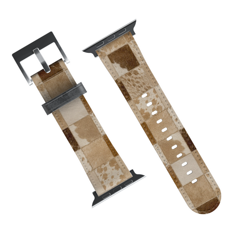 Y2K Blonde Cow Print Apple Watch Band for Apple Watch - The Urban Flair (Feat)