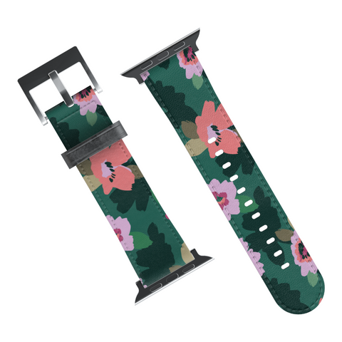 Emerald Floral Apple Watch Band for Apple Watch - The Urban Flair (Feat)