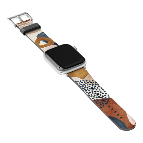Mid-Century Organic Abstract Shapes Apple Watch Band for Apple Watch - The Urban Flair (Feat)