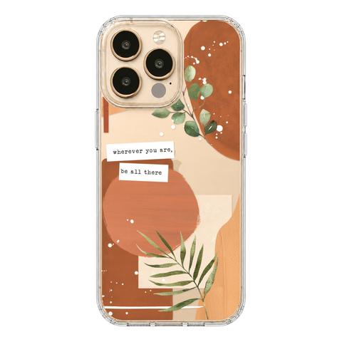 Wherever You Are Collage Clear Phone Case shown on iPhone 13 Pro