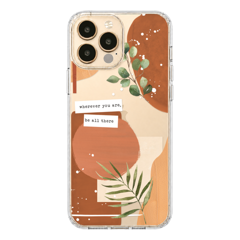 Wherever You Are Collage Clear Phone Case shown on iPhone 13 Pro Max