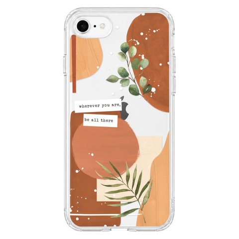Wherever You Are Collage Clear Phone Case shown on iPhone 7/8
