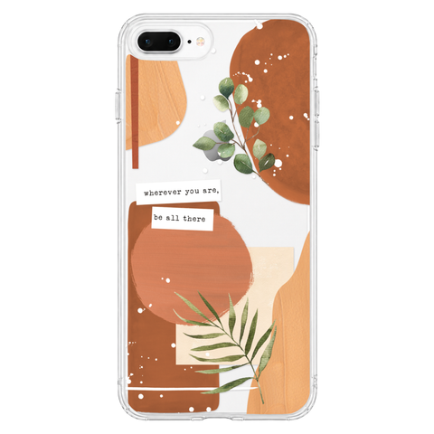 Wherever You Are Collage Clear Phone Case shown on iPhone 7 Plus/8 Plus