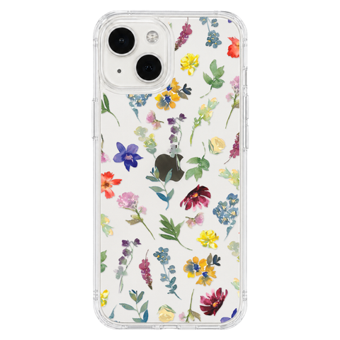 Wildflower Garden Phone Case For iPhone 17 16 15 14 13 12 7 8 SE Galaxy S26 S25 shown on iPhone 13 Mini