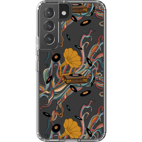 Art Nouveau Vinyl Record Player Clear Phone Case