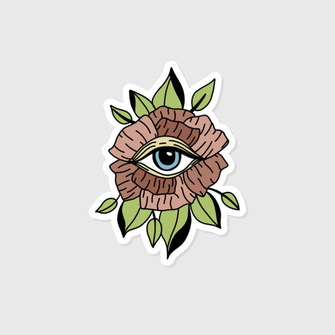 Line Art Illustration Vinyl Waterproof Stickers (Pick A Single Sticker Design)