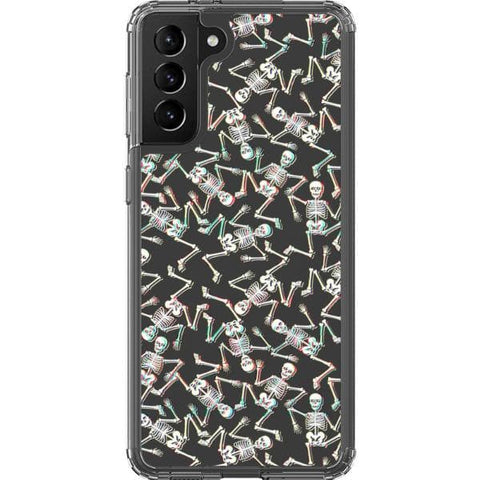 Galaxy S21 Plus 3D Glitch Grunge Skeleton Clear Phone Case - The Urban Flair