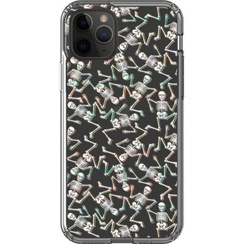iPhone 11 Pro 3D Glitch Grunge Skeleton Clear Phone Case - The Urban Flair
