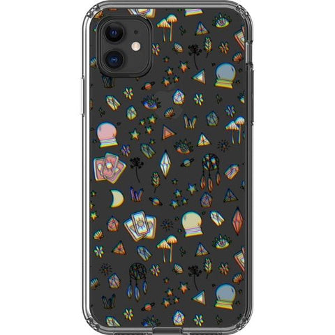 iPhone 11 3D Glitch Mystic Doodles Clear Phone Case - The Urban Flair
