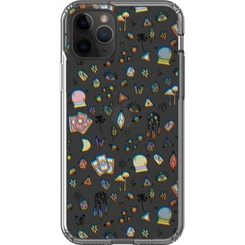 iPhone 11 Pro 3D Glitch Mystic Doodles Clear Phone Case - The Urban Flair