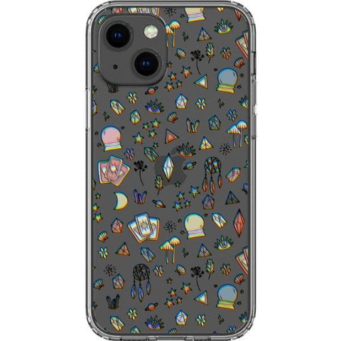 iPhone 13 3D Glitch Mystic Doodles Clear Phone Case - The Urban Flair