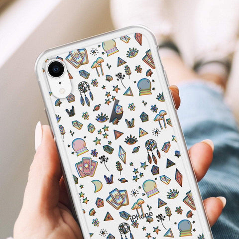 3D Glitch Mystic Clear Case With Design For iPhone 12 Mini 11 Pro Max 7 8 Plus XR XS SE 2020 Galaxy S10 S20 Fe S21 Ultra Witchy Mobile Cover iPhone 12 Pro Max by The Urban Flair (3D Glitch Mystic Clear Case With Design For iPhone 12 Mini 11 Pro Max 7 8 Plus XR XS SE 2020 Galaxy S10 S20 Fe S21 Ultra Witchy Mobile Cover) Feat