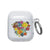 Colorful Retro Flowers Clear Airpods Case