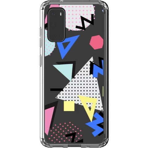 Galaxy S20 90s Memphis Shapes Clear Phone Case - The Urban Flair