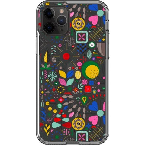 iPhone 11 Pro Abstract Colorful Scandinavian Clear Phone Case - The Urban Flair