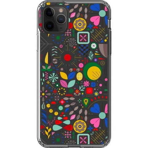 iPhone 11 Pro Max Abstract Colorful Scandinavian Clear Phone Case - The Urban Flair