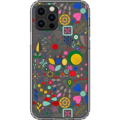 iPhone 13 Pro Abstract Colorful Scandinavian Clear Phone Case - The Urban Flair