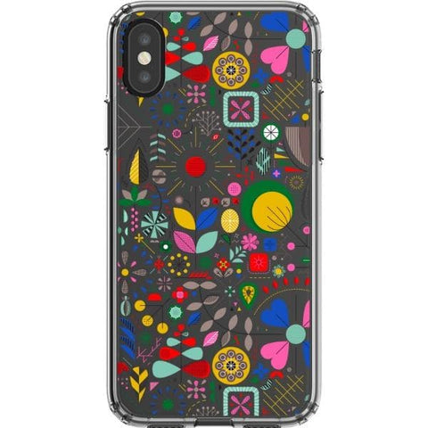 iPhone X/XS Abstract Colorful Scandinavian Clear Phone Case - The Urban Flair