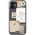 iPhone 12 Abstract Ephemera Scraps Clear Phone Case - The Urban Flair