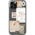 iPhone 12 Pro Abstract Ephemera Scraps Clear Phone Case - The Urban Flair