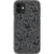 iPhone 12 Mini Black Abstract Line Art Faces Clear Phone Cases - The Urban Flair