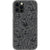 iPhone 12 Pro Black Abstract Line Art Faces Clear Phone Cases - The Urban Flair