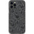 iPhone 12 Pro Max Black Abstract Line Art Faces Clear Phone Cases - The Urban Flair