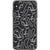 iPhone XS Max White Abstract Line Art Faces Clear Phone Cases - The Urban Flair