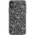 iPhone X/XS White Abstract Line Art Faces Clear Phone Cases - The Urban Flair